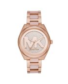 Montre Femme en Acier rose doré