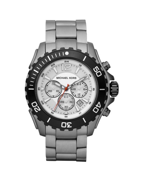 Silberne Titan-Chronographenuhr für Herren