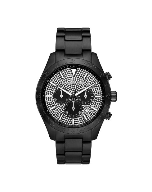 Herrenuhr aus schwarzem Stahl