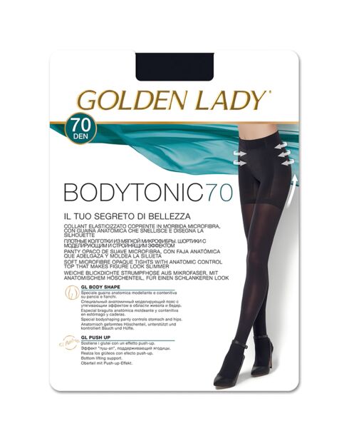 Collants Bodytonic 70 deniers noirs