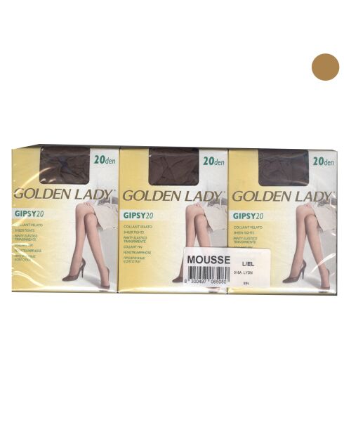 Collants Gipsy 20 deniers camel