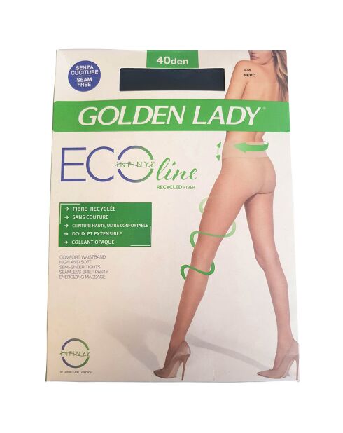 Collants Ecoline 40 deniers noirs