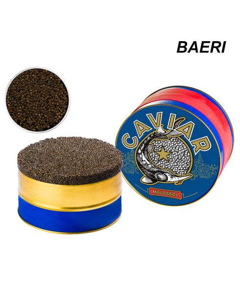 Boîte de Caviar Baeri Malossol BO 1 kg