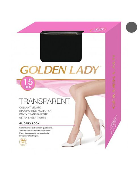 Collants Transparents 15 deniers gris