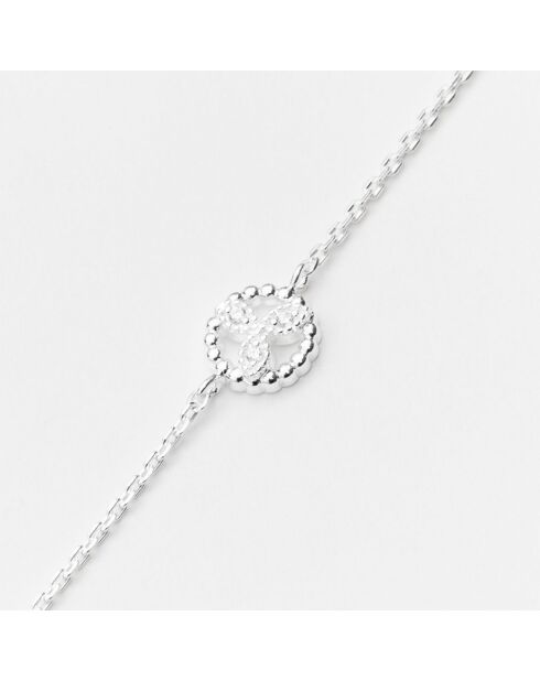 Pulsera de plata y circonitas