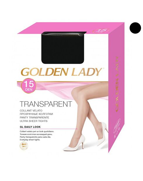 Collants Transparents 15 deniers noirs