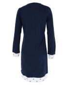 Chemise de nuit manches longues bleue