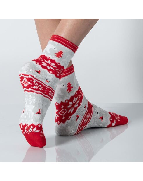 Chaussettes courtes rouges