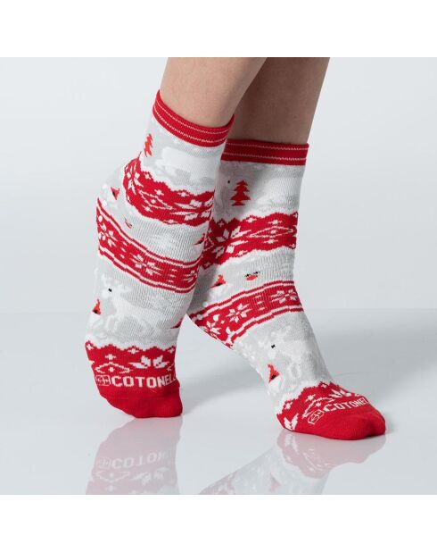 Chaussettes courtes rouges