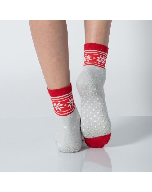 Chaussettes courtes rouges