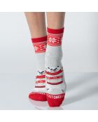 Chaussettes courtes rouges