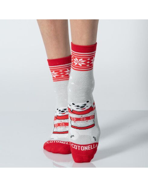 Chaussettes courtes rouges