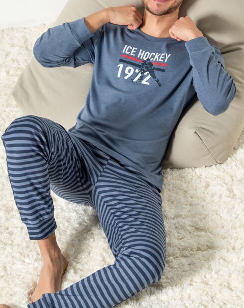 Pyjama manches longues & Pantalon bleus