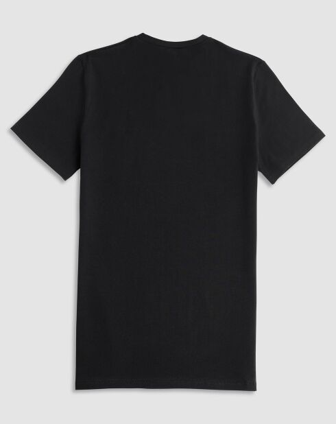 T-Shirt col V en coton noir