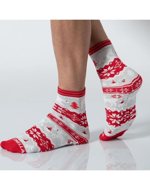 Chaussettes courtes rouges