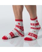 Chaussettes courtes rouges