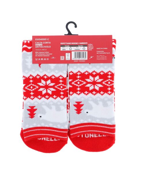 Chaussettes courtes rouges