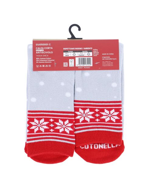 Chaussettes courtes rouges