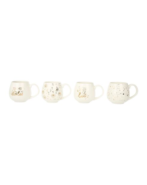 2 Mugs blanc - 29.7x10.3x10.3 cm