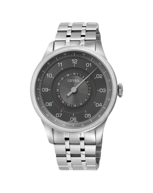 Jones St Silver Steel automatisch herenhorloge
