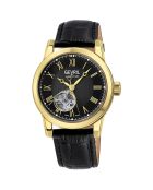 Montre Automatique Homme Madison en Cuir noire