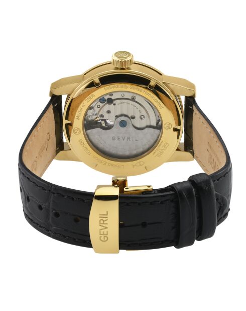 Montre Automatique Homme Madison en Cuir noire