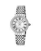 Montre Quartz Femme Astor III en Acier & Diamants 0.06 ct argentée