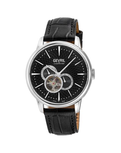 Montre Automatique Homme Mulberry en Cuir noire