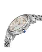 Montre Quartz Femme Ravenna en Acier & Diamants 0.04 ct argentée