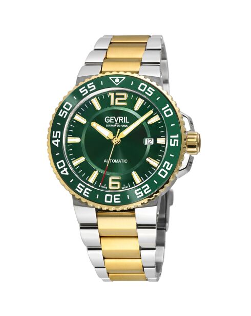 Riverside automatisch horloge van zilver/goudstaal voor heren