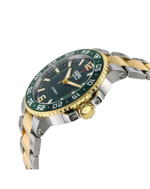 Riverside automatisch horloge van zilver/goudstaal voor heren