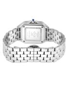 Montre Quartz Femme Milan en Acier & Diamants 0.04 ct argentée