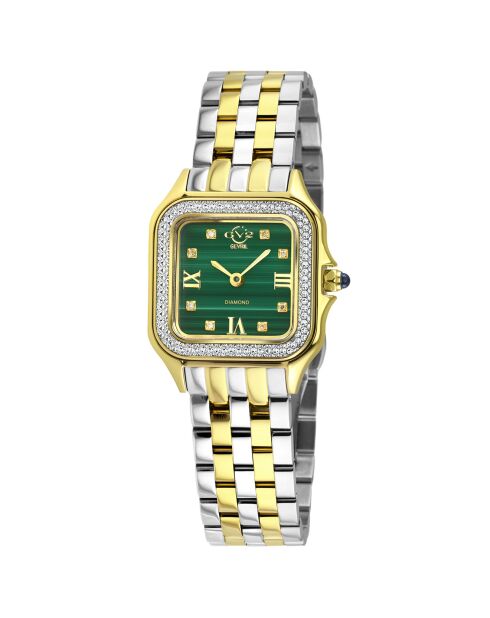 Montre Quartz Femme Milan en Acier & Diamants 0.04 ct argenté/doré