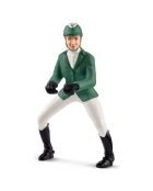Cavalière de saut dobstacles  multicolore