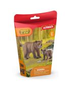 Maman grizzly avec ourson multicolore