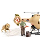 Hélicoptère pour sauvetage d'animaux multicolore