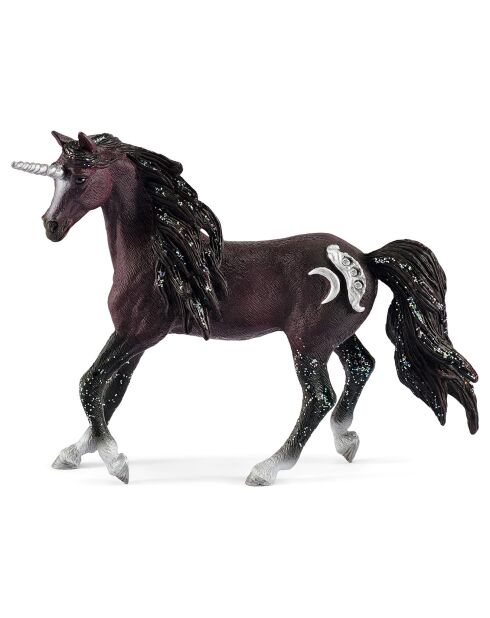 Licorne de lune, étalon multicolore