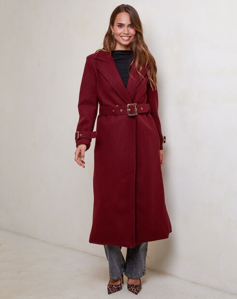 Manteau Camille bordeaux