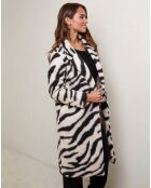 Manteau Sarah zebre beige