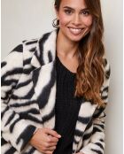 Manteau Sarah zebre beige