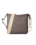 Bolso de hombro de lona Brown Jet Set Travel, 24 x 18 x 6 cm