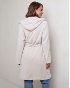 Manteau Gabrielle rose pale