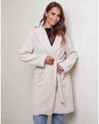 Manteau Gabrielle rose pale