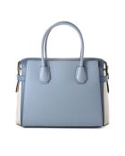 Mercer blaue Lederhandtasche - 30x23x10 cm