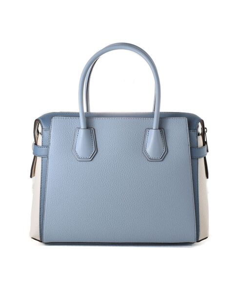 Mercer blauwe leren handtas - 30x23x10 cm