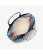 Mercer blaue Lederhandtasche - 30x23x10 cm