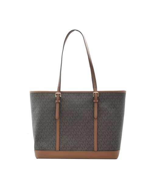 Sac cabas en Toile Jet Set Travel marron - 39x29x16 cm