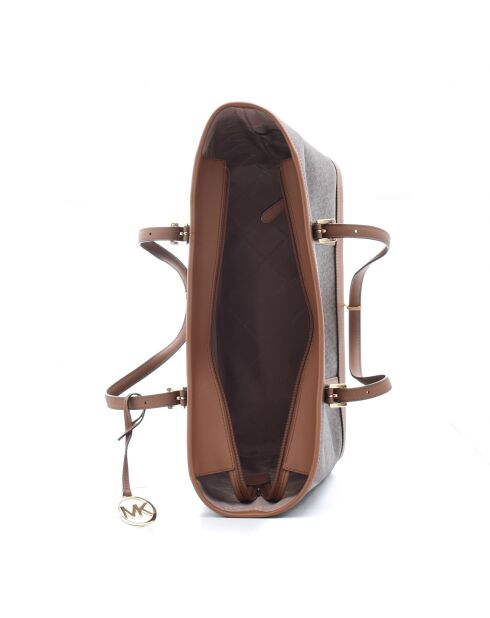 Sac cabas en Toile Jet Set Travel marron - 39x29x16 cm