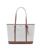Sac cabas en Toile Jet Set Travel beige - 39x29x16 cm