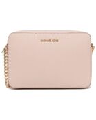Bolso de hombro de piel Pink Jet Set - 24x16x5 cm